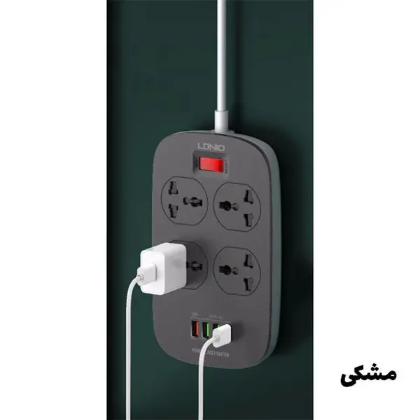 چهارراهی برق و شارژ USB الدینیو مدل Ldnio SC4407 - 4