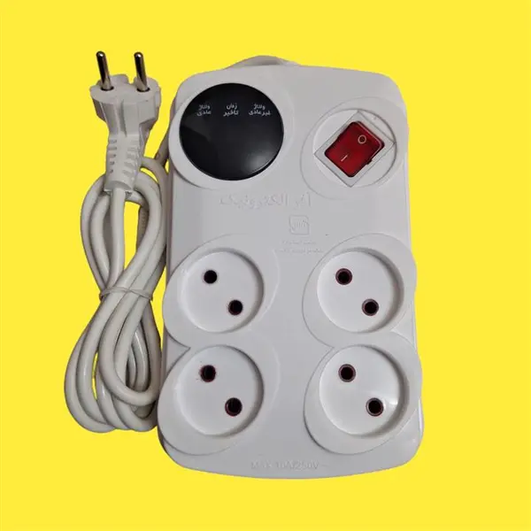 محافظ چهار خانه بدون ارت افر الکترونیک 1.80 متری