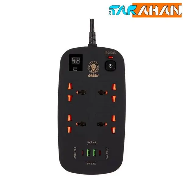 چند راهی برق گرین لاین 40w GNPS2PD 3500w - 2