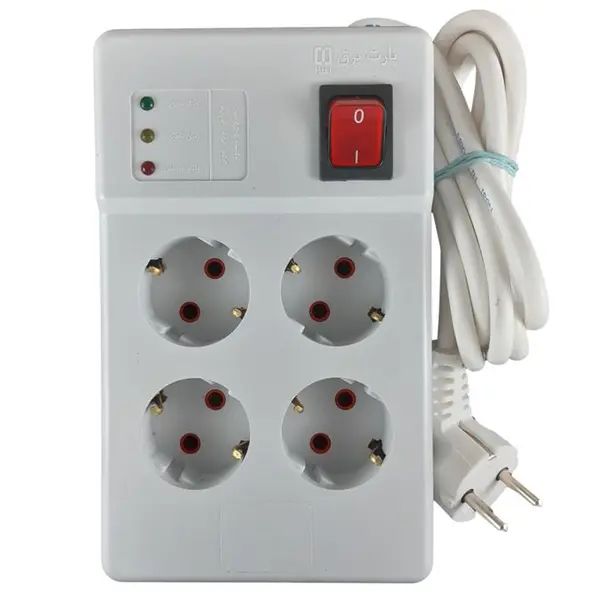 محافظ ولتاژ بهداد الکتریک 4 خانه کابل 1.8 متری