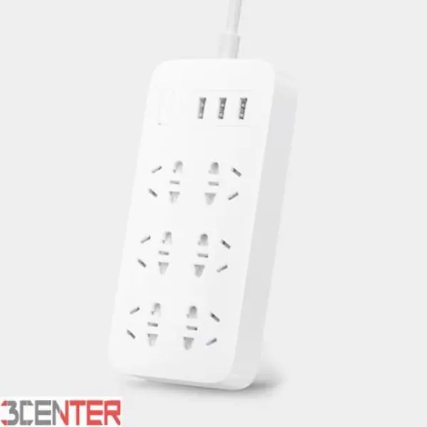 چندراهی برق شیائومی 6 سوکت و سه پورت USB مدل CXB6-1QM - 6
