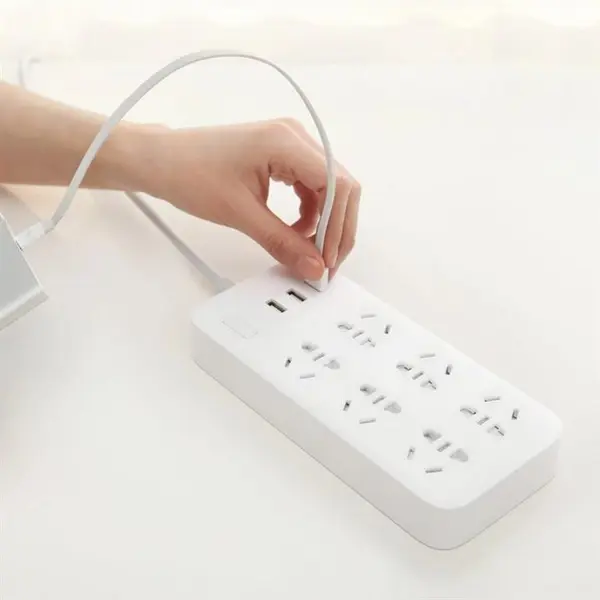 چندراهی برق شیائومی 6 سوکت و سه پورت USB مدل CXB6-1QM - 5
