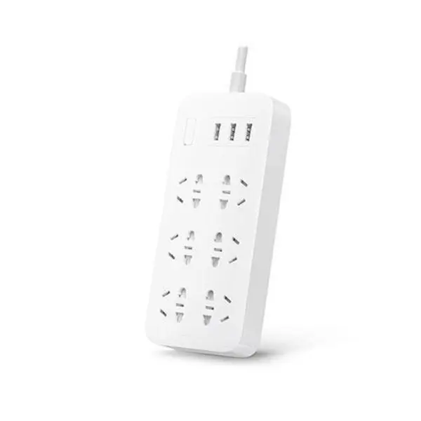 چندراهی برق شیائومی 6 سوکت و سه پورت USB مدل CXB6-1QM - 2