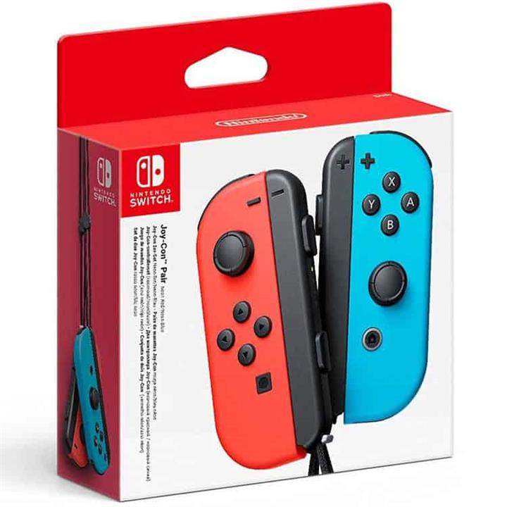 دسته قرمز/آبی نینتندو سوئیچ Neon Red/Neon Blue Nintendo Switch Joy-Con Controller