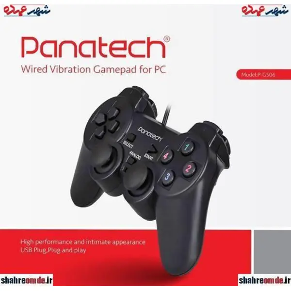 دسته بازی تک ساده شوکدار پاناتک (Panatech) مدل P-G506