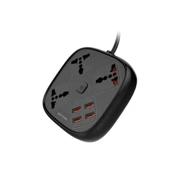 چندراهی برق محافظ و شارژر پرودو مدل pd-sc3302-Bk - 2
