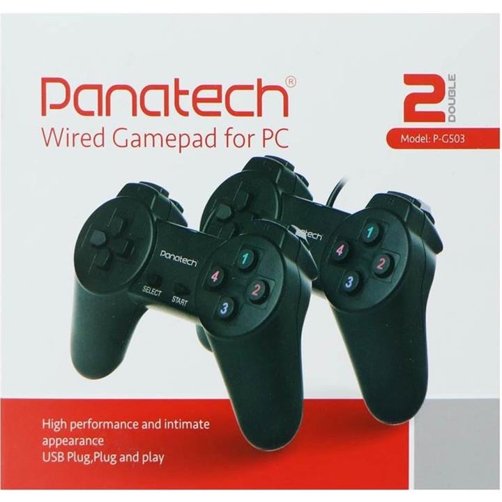 دسته بازی پاناتک مدل p-g503 بسته 2 عددی ا GamePad Panatech p-g503 کد 5167