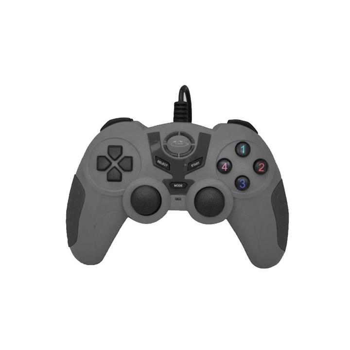 دسته بازی تک شوک دار وانمکس مدل MAX-G2456 --Vanmaax MAX-G2456 Dual shock Single computer gamepad