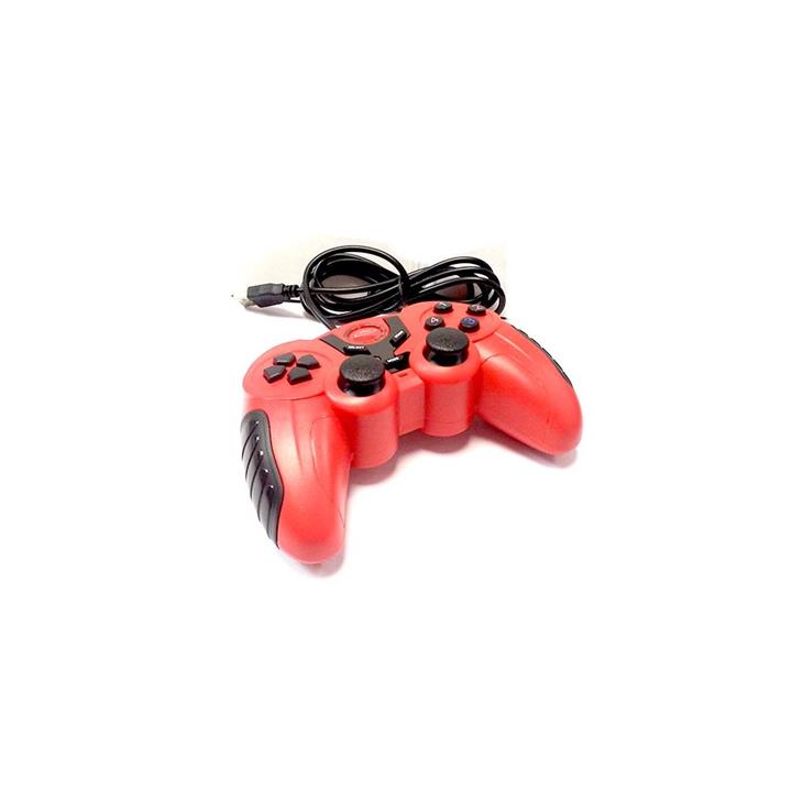 دسته بازی تک شوک دار وانمکس مدل MAX-G2457 --Vanmaax MAX-G2457 Dual shock Single Computer Gamepad