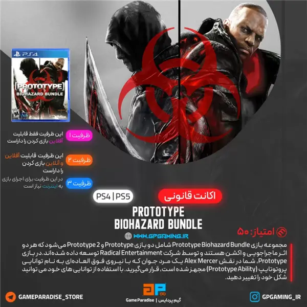 اکانت قانونی Prototype Biohazard Bundle برای PS4 & PS5 - 2