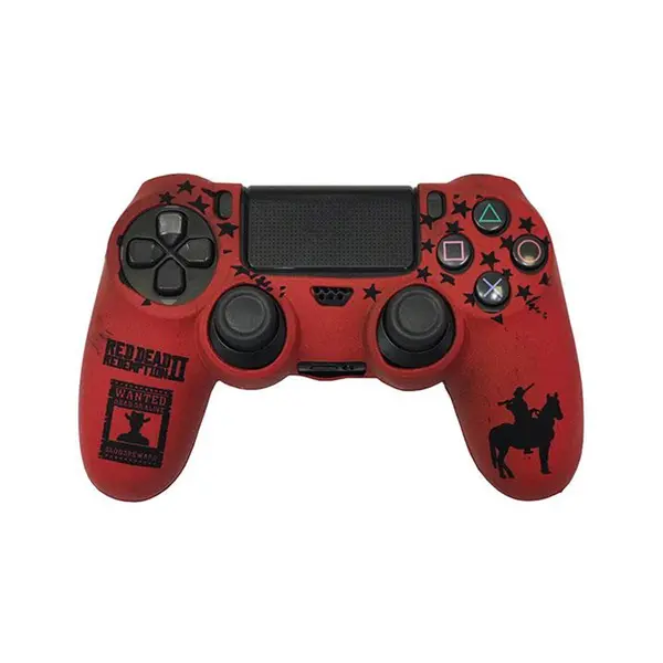 روکش دسته بازی PS4 طرح Red Dead Redemption 2 زمینه قرمز