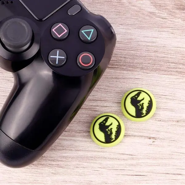 روکش آنالوگ دسته بازی PS4/XBOX طرح دایناسور زمینه سبز - 3