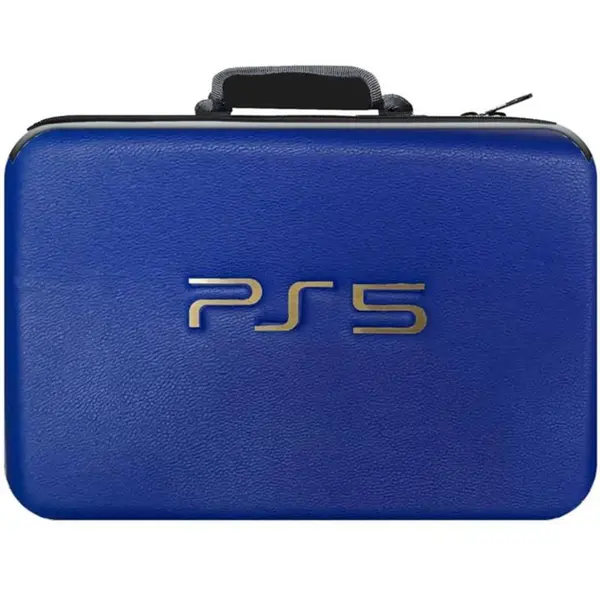 کیف کنسول ps5 مدل چرمی | آبی تیره - 2