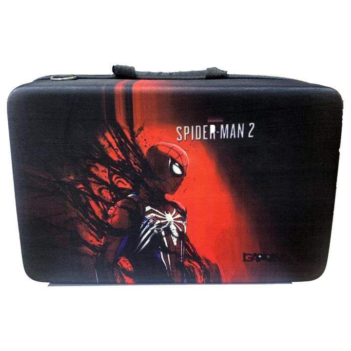 کیف حمل کنسول PS5 slim طرح مرد عنکبوتی spider man کد7