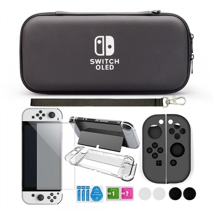 پک محافظتی هفت کاره VGBUS برای Nintendo Switch OLED - سفید مشکی