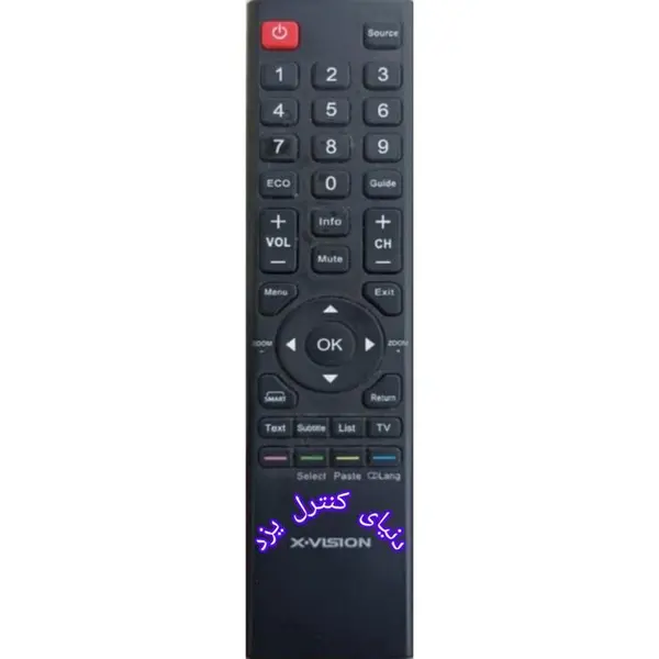 کنترل تلوزیون ایکس ویژن کد 1000 - 3
