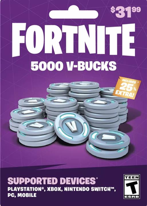 5000 ویباکس فورتنایت