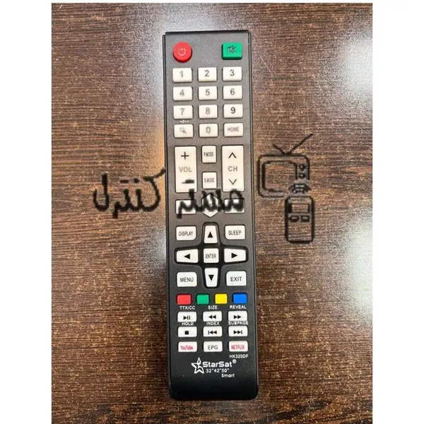 کنترل تلویزیون ال ای دی جدید استارست دکمه STARSAT - 2