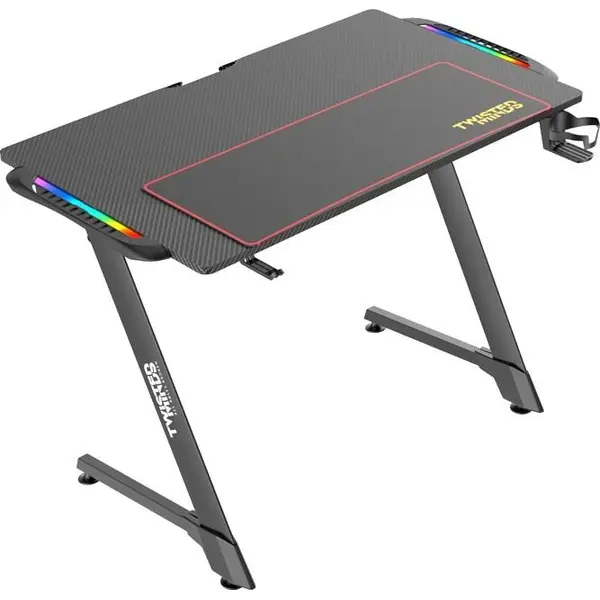 میز گیمینگ Twisted Minds طرح Z Shaped با نورپردازی RGB