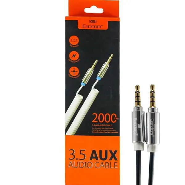 کابل انتقال صدا 3.5 میلی متری ارلدام مدل AUX12 طول 2 متر - 2