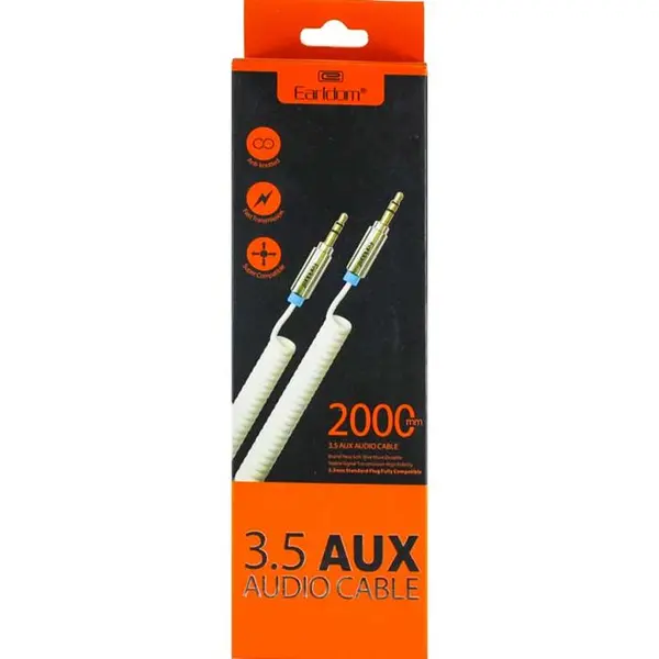 کابل انتقال صدا 3.5 میلی متری ارلدام مدل AUX12 طول 2 متر - 4