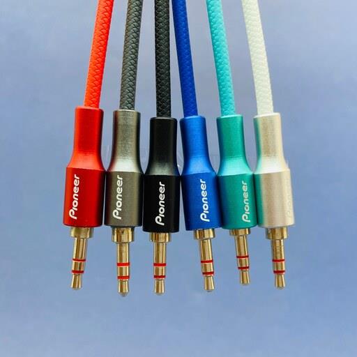 کابل AUX پایونر 1متری روکش TPE ژله ای PIONEER AUX CABLE