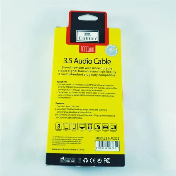 کابل AUX ارلدام مدل ET21 طول 1 متر - 5