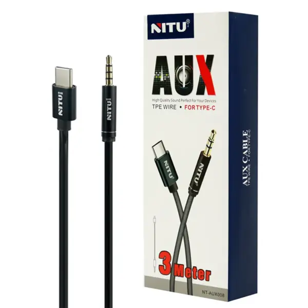 کابل Aux تایپسی نیتو مدل NT-AUX008 طول 3متر