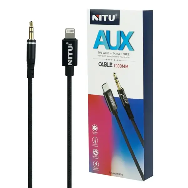 کابل Aux لایتنینگ نیتو مدل NT-AUX010 طول 1متر
