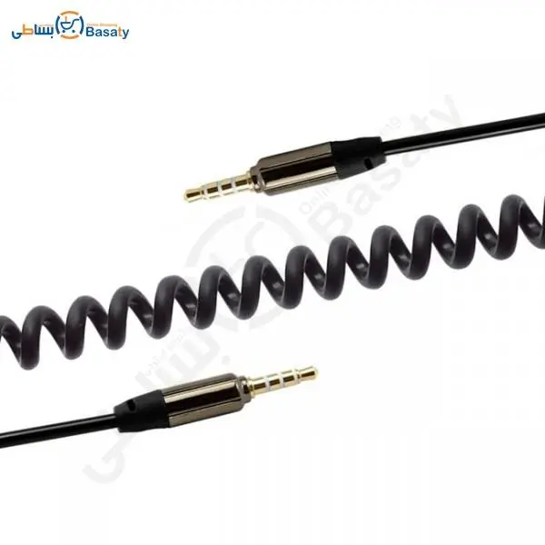 کابل Aux  Remax LH-L310 1.8M Aux Cable کابل 1.8 متری فنری ریمکس