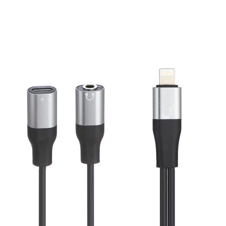 کابل تبدیل لایتنینگ به AUX / USB-C پرووان مدل PCA46 طول 0.15 متر