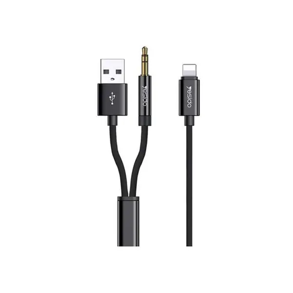 کابل Aux لایتنینگ یسیدو مدل YAU18 طول 1.2متر