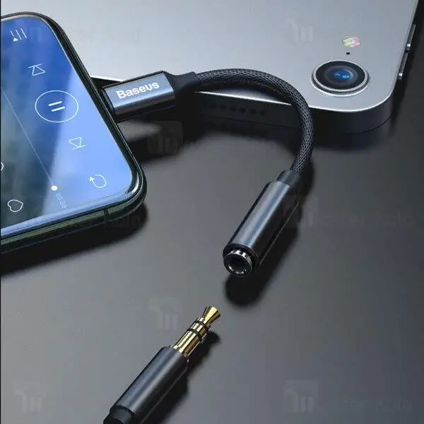 کابل تبدیل Lightning به پورت AUX بیسوس Baseus iP Male to 3.5mm Female L3.5 Adapter CALL3