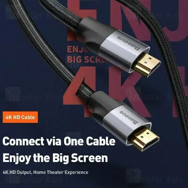 کابل HDMI بیسوس Baseus Quality Life EFFICIENT Work 4K V2 CAKSX-E0G به طول 5 متر - 3