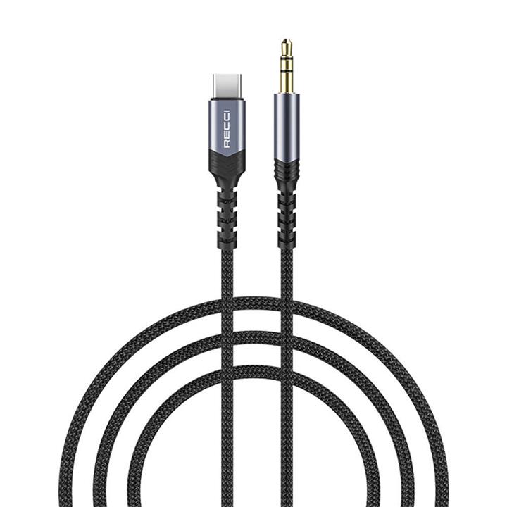 کابل Type-C به AUX رسی مدل RDS-A27 طول 1.2 متر (Recci RDS-A27 Type-C to 3.5mm Audio Cable 1.2M)