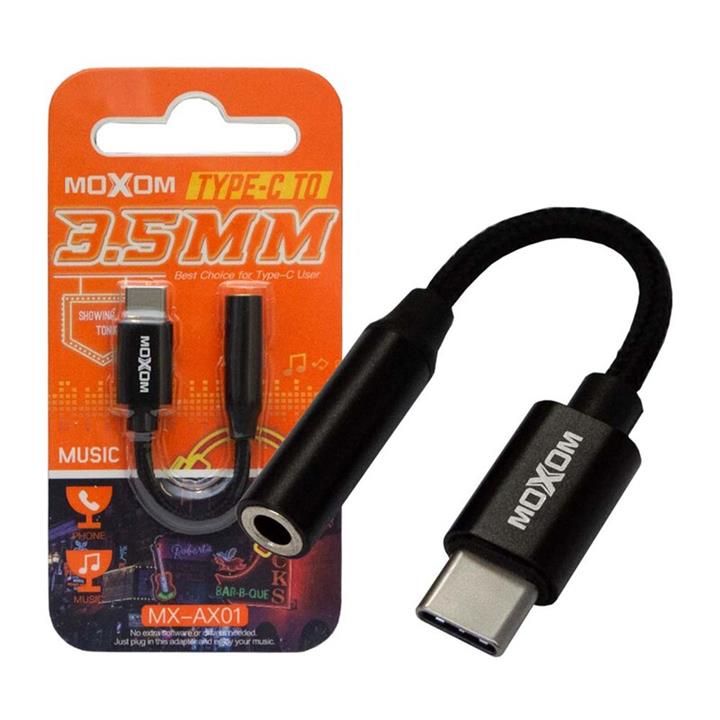 کابل تبدیل USB-C به AUX موکسوم مدل MX-AX01