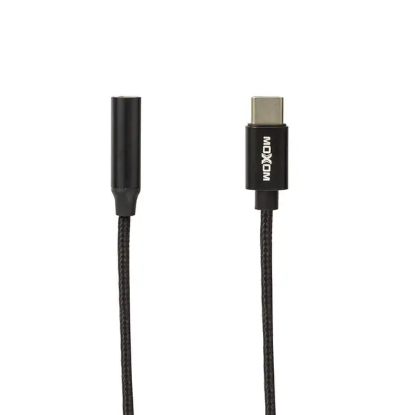 کابل تبدیل USB-C به AUX موکسوم مدل MX-AX01 طول 0.1 متر