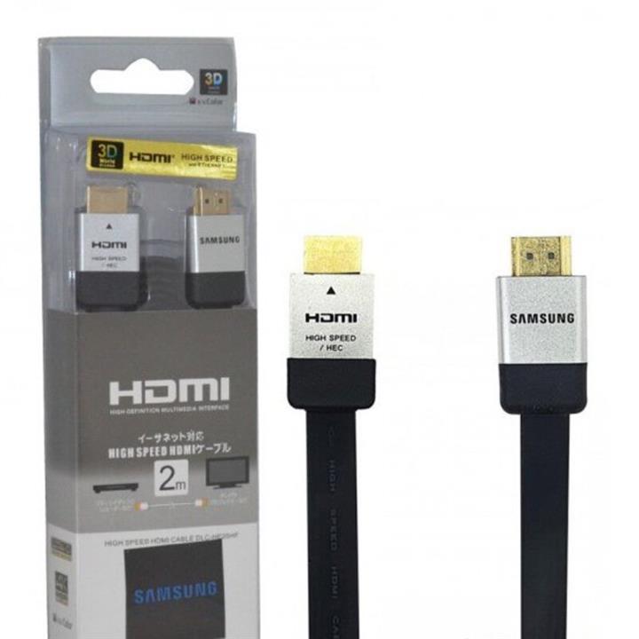 کابل 1.4 3D HDMI فلت طول 2 متر SAMSUNG مدل DLC-HE20HF\n\n