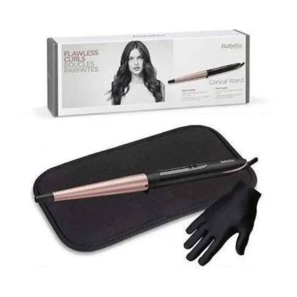 فر کننده مو مخروطی بابیلیس BABYLISS Conical curling iron C454E Ceramic heating system