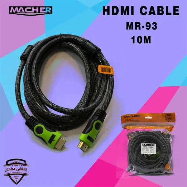 کابل HDMI 2.0 4K کنفی MACHER مدل MR-93 طول 10 متر