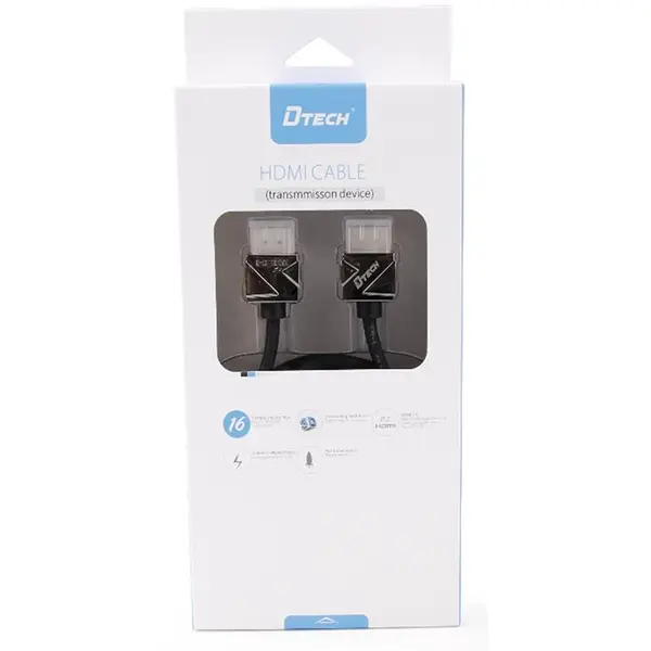 کابل HDMI اسلیم ورژن 2 دیتک مدل اچ 201 به طول 1.5 متر