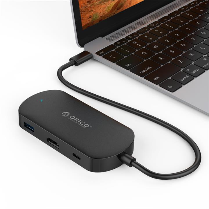 مبدل Type-C به HDMI + USB3.0-A + USB3.0-C اوریکو مدل TCH1