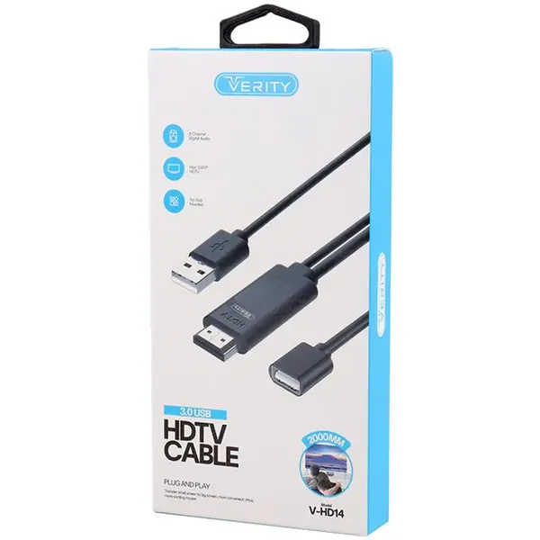 کابل تبدیل وریتی USB به HDMI مدل V-HD14