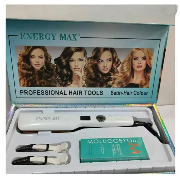 اتو موی فوق حرفه ای مخصوص کراتین برند انرژی مکس energy max 1090