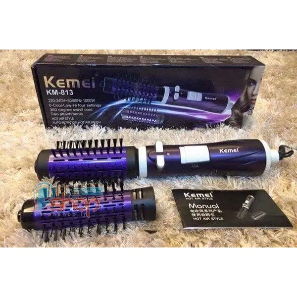 سشوار برس دار چرخشی کیمی مدل KM-813