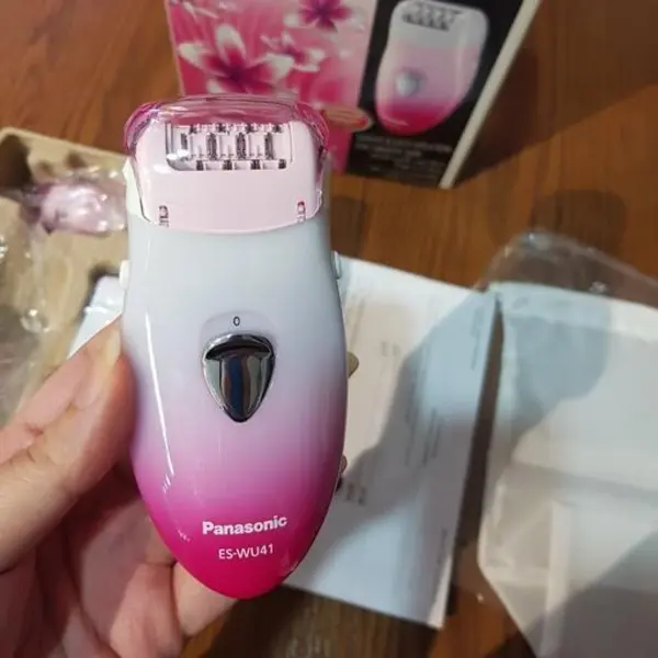 اپیلاتور پاناسونیک مدل es. wu41.p با آژند سرویس رنگ صورتی