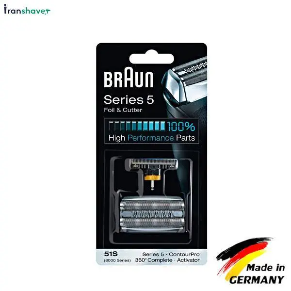 تیغ و توری سری ۵ ریش تراش براون ۸۰۰۰ ۵۱s