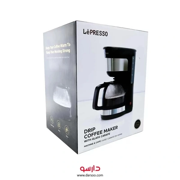 دستگاه قهوه‌ ساز لپرسو LePresso DRIP COFFEE MAKER LPDCMBK ظرفیت 1.25 لیتر