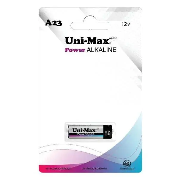 باطری ریموت A23 کارتی تک عددی Uni Max
