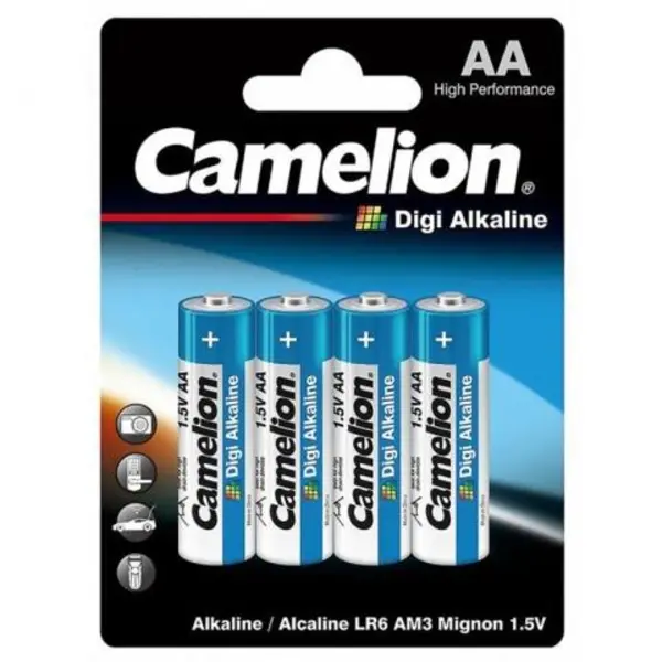 باتری قلمی کملیون مدل Digi Alkaline LR6 بسته 4 عددی